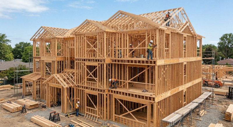 Structure Framing in Kansas City, KS