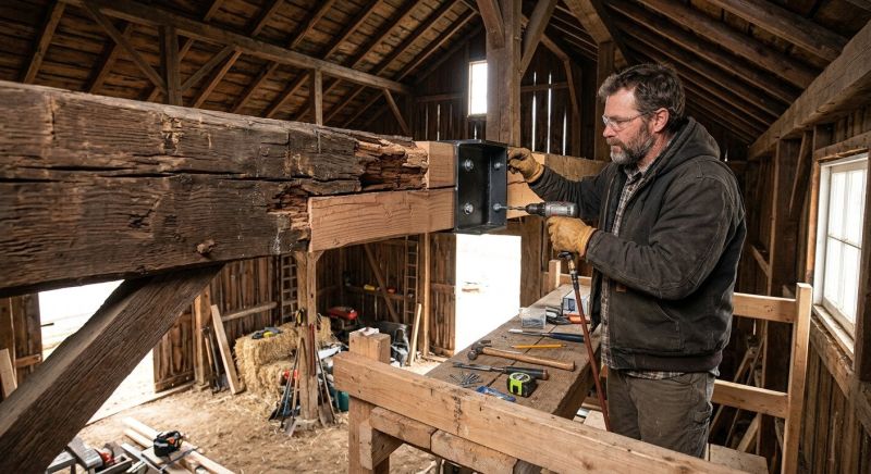 Barn Beam Replacement in Kansas City, KS