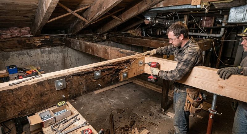 Ceiling Joist Repair in Kansas City, KS