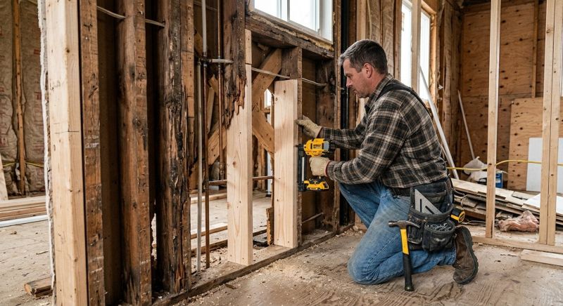 Damaged Framing Replacement in Wilmington, NC