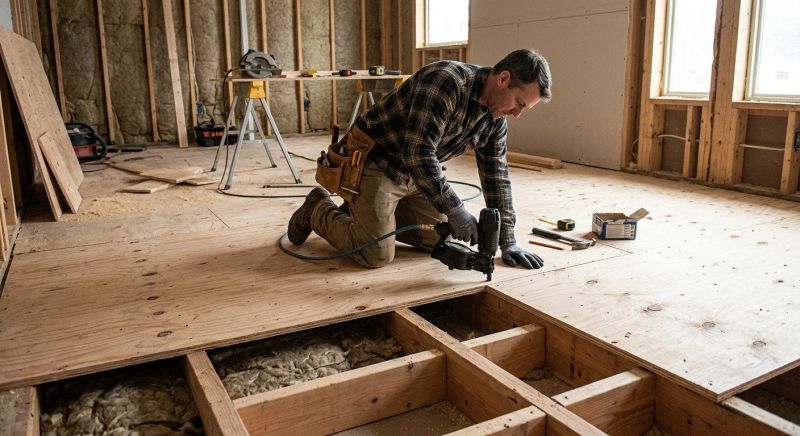 Plywood Flooring Installation in Kansas City, KS