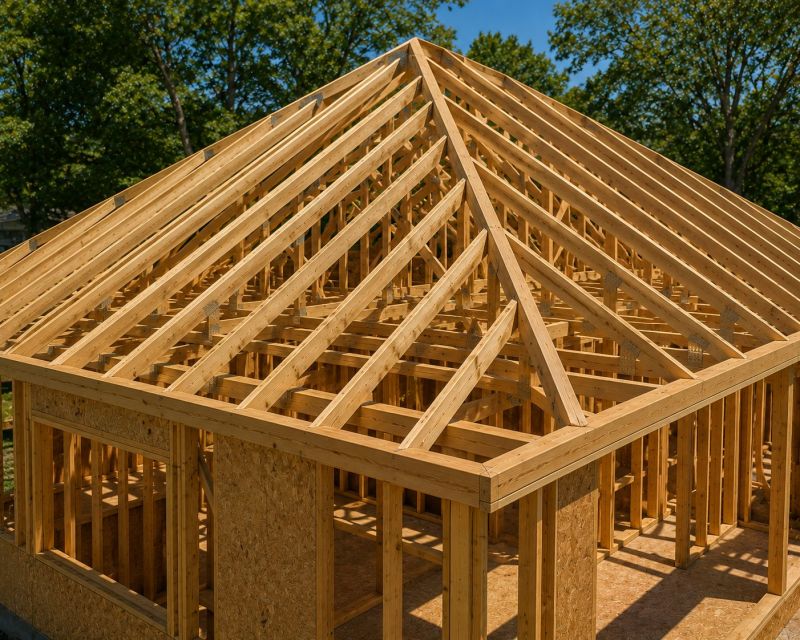 Roof Truss Framing in Kansas City, KS