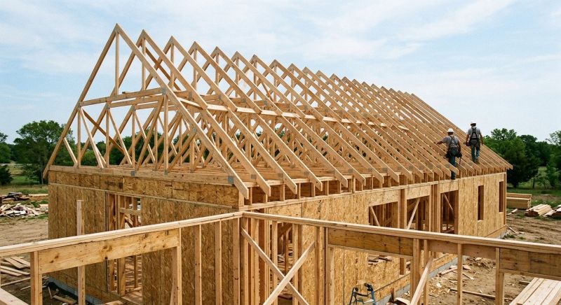 Roof Truss Framing in Conroe, TX