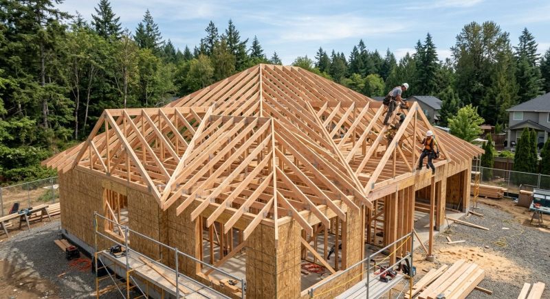 Roof Truss Framing in Conroe, TX
