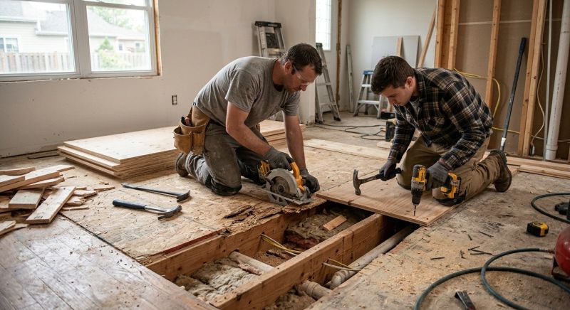 Squeaky Wood Floor Repair in Conroe, TX