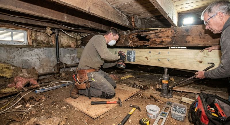Wood Beam Repair in Wilmington, NC